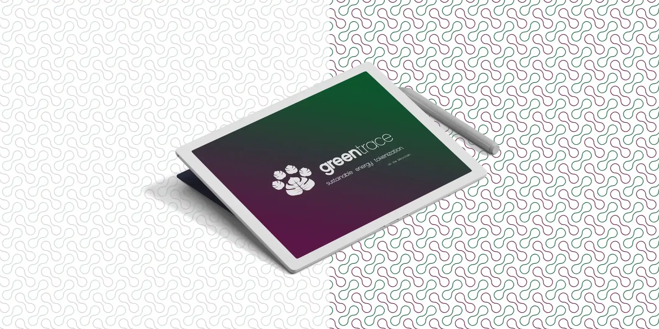 greentrace tablet mockup on white background